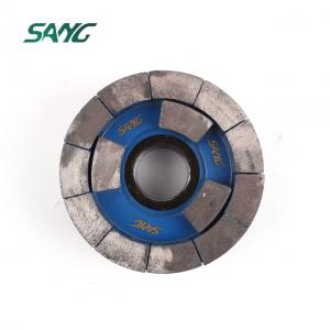 Diamond satellite calibrating wheels for grinding stone slab