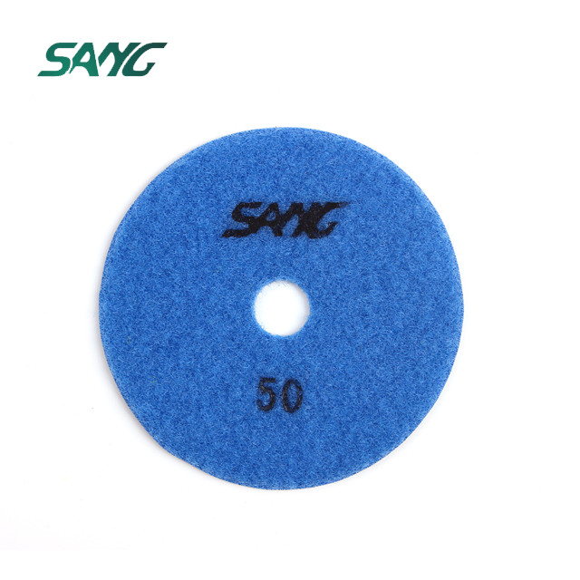 back of dry polishing pad