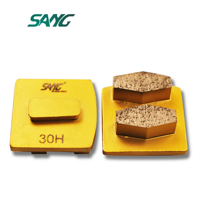 Hexagonal segmented Husqvarna grinding block Hexagonal segmented Husqvarna grinding block