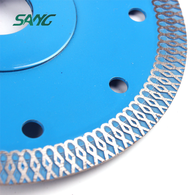 detail of diamond saw blade