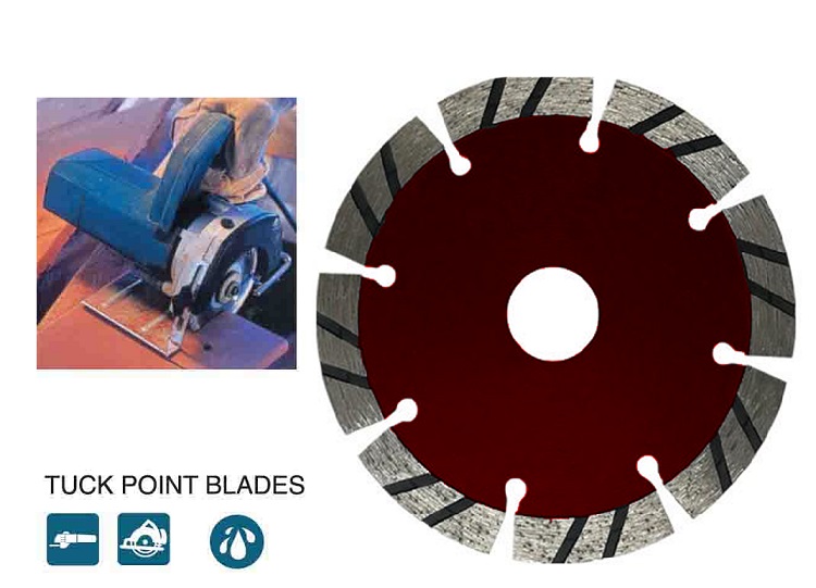 Segment diamond tuck point saw blade
