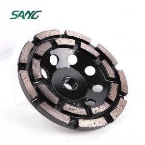 diamond cup wheel, double row disc, floor grinding tool, double row diamond cup whee
