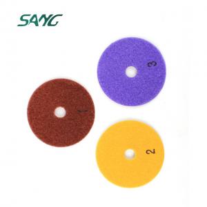 4 inch 3 step diamond polishing pad