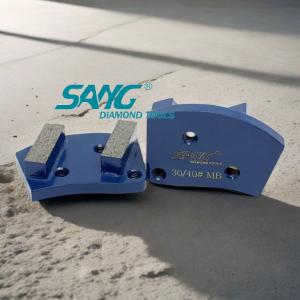 double bar segment diamond grinding block for concrete floor grinding