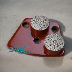 2 round segment diamond floor grinding shoes for concrete