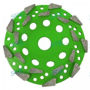 tear drop diamond grinding cup wheel for concrete grinding