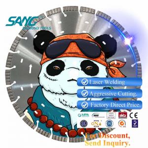 14 inch 350mm laser welded turbo segment diamond saw blade for cured concrete