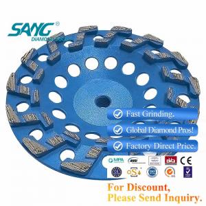 180mm fast coating S type diamond cup grinding wheel for concrete floor grinding