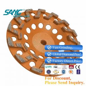 7 inch S segment diamond cup wheel for concrete angle grinder