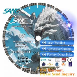 14 inch 350mm laser welded Arix turbo segment green concrete diamond saw blade