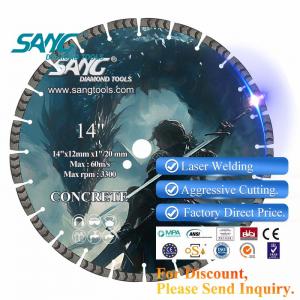 300mm 350mm 400mm laser welded Arix segment diamond concrete cutting saw blade for floor saw machine