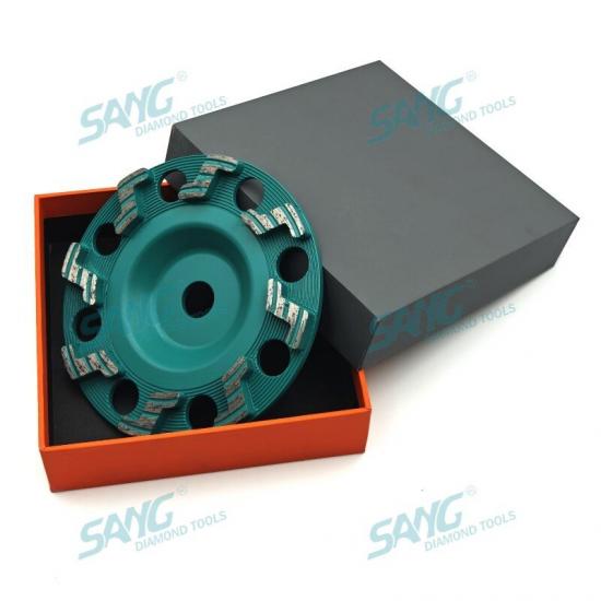 7 inch S-segmented 30 grit concrete floor cup wheel