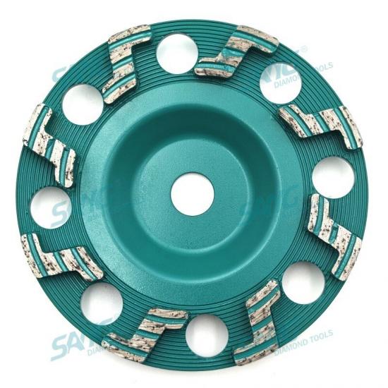 7 inch S-segmented 30 grit concrete floor cup wheel