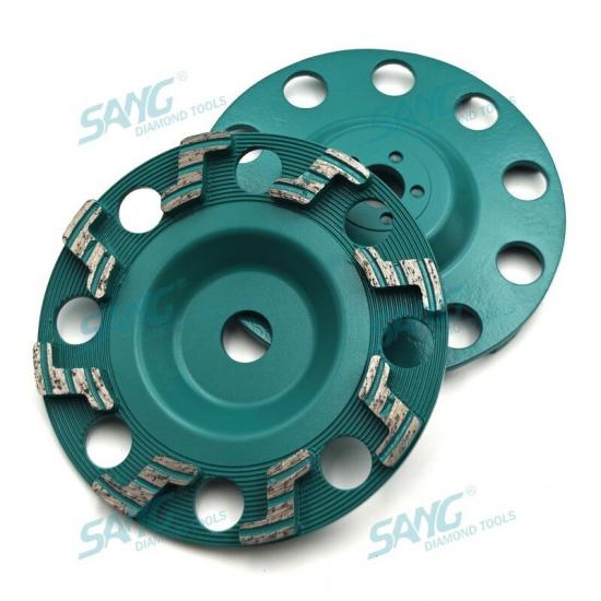 7 inch S-segmented 30 grit concrete floor cup wheel