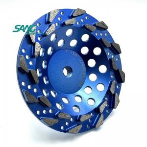 5 and 7 inch tear drop diamond grinding cup wheel abrasive disc