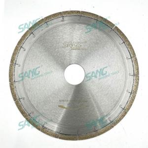 12 inch continuous rim fish hook diamond saw blade for mosaic stone cutting