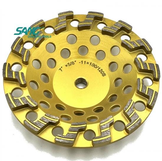 7 inch 180mm turbo S segment diamond cup wheel for concrete grinding