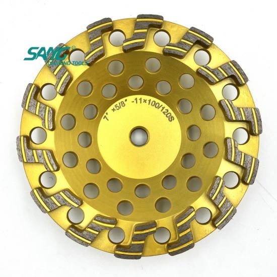 7 inch 180mm turbo S segment diamond cup wheel for concrete grinding