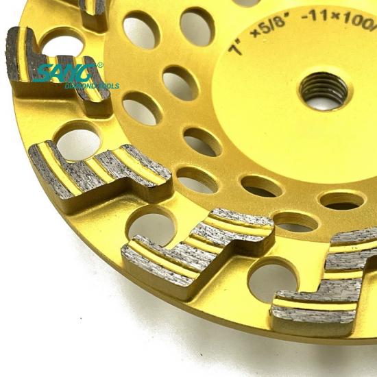 7 inch 180mm turbo S segment diamond cup wheel for concrete grinding