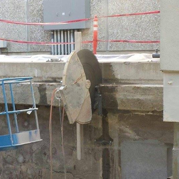 The cutting sequence of the concrete building